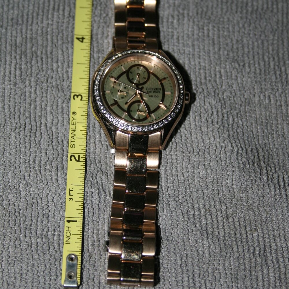 Citizen Eco-Drive 36mm diamond bezel watch